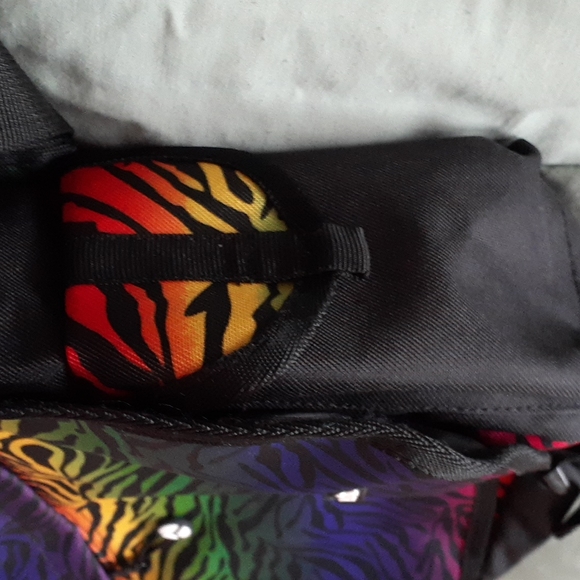 Rainbow Zebra Print Messenger Bag - Picture 5 of 6
